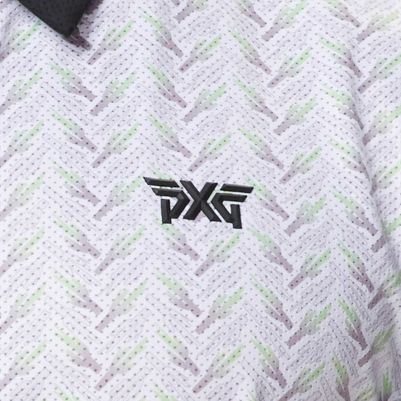 PXG Men's AF Saguaro Perforated White Polo