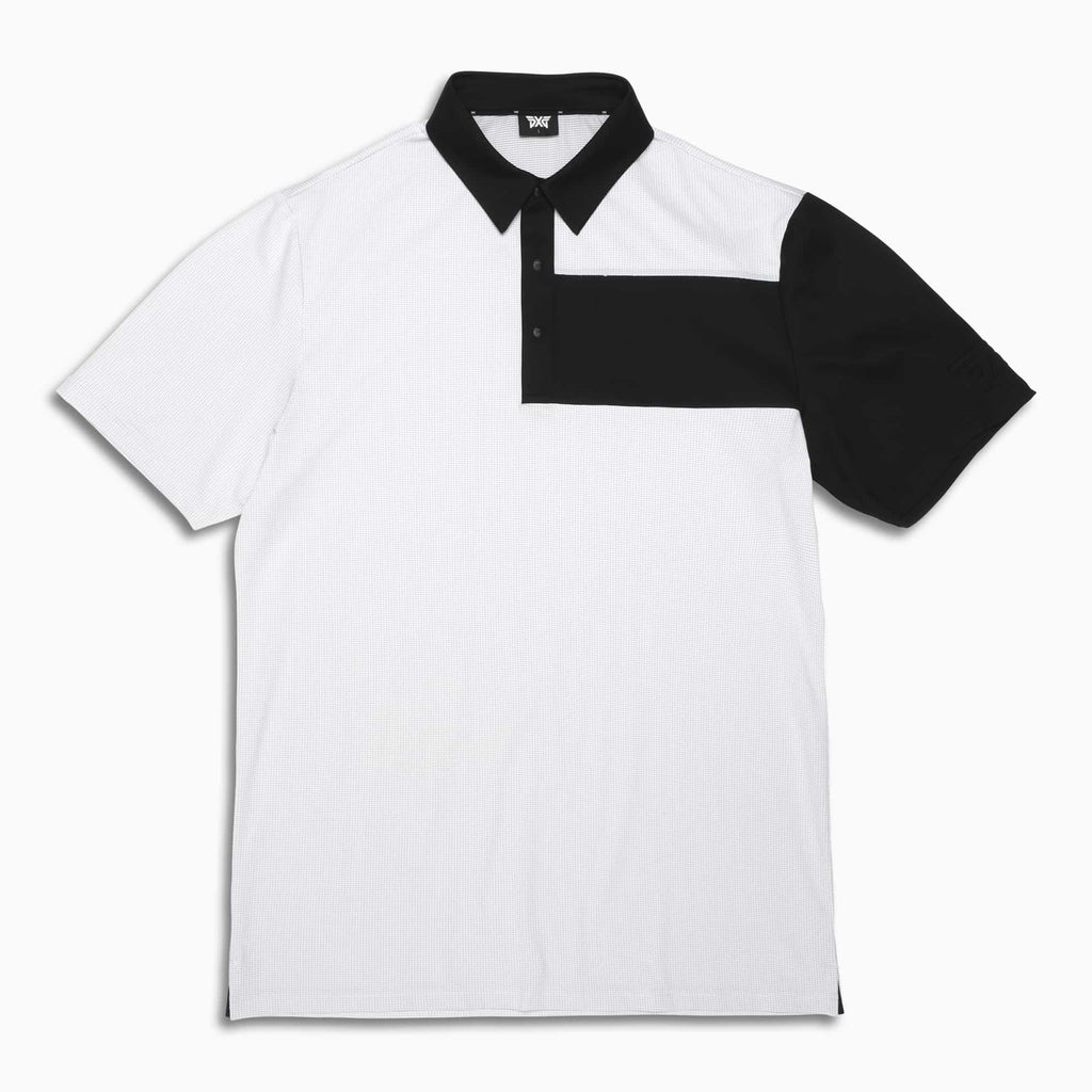 PXG Men's AF Chest Block White Polo
