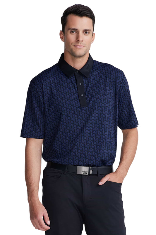 PXG Men's AF SS Skull Black Polo