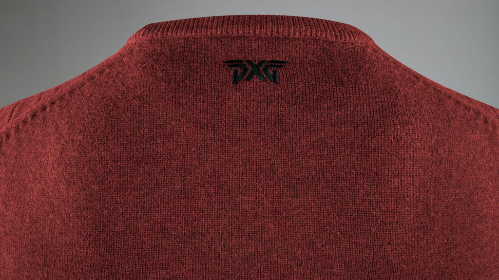 PXG Men's Knit Neck Red Sweater