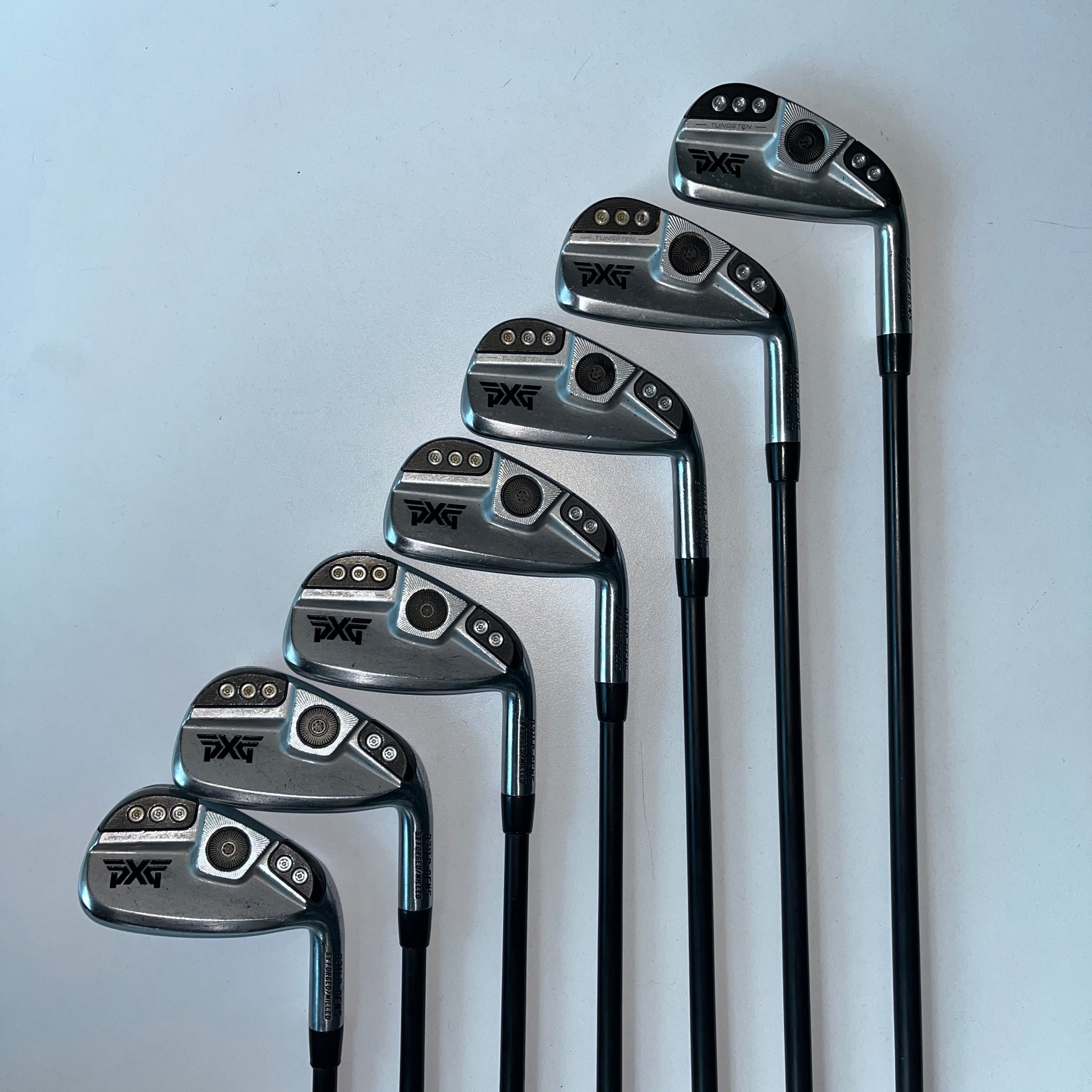 PXG-G5-0311P-CHR-RH-4IR-PW // MITSUB-MMT-80-S // Golf Pride Midsize