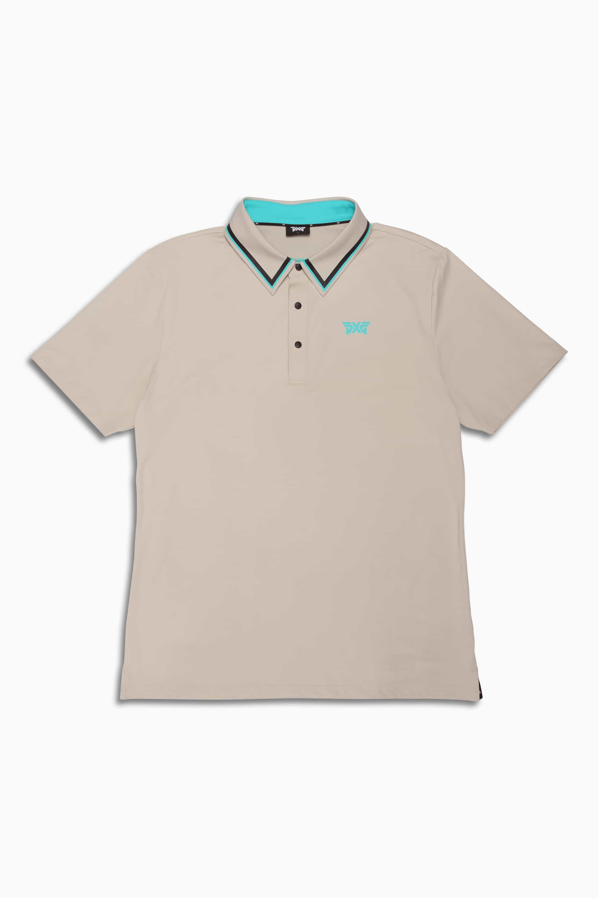 PXG Men's AF BP Striped Collar Boulder Polo