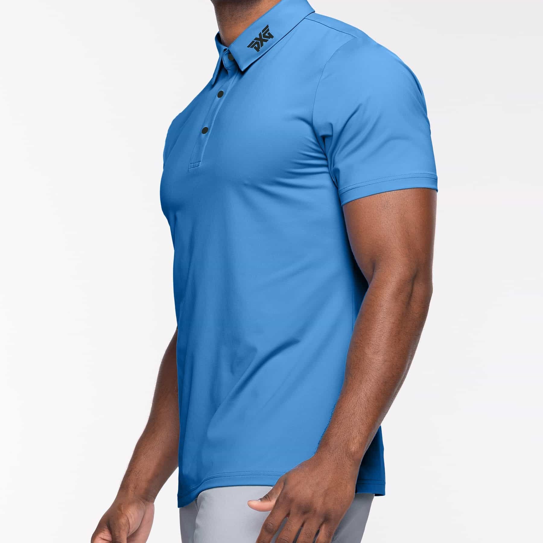 PXG Men's AF BP Signature Blue Polo
