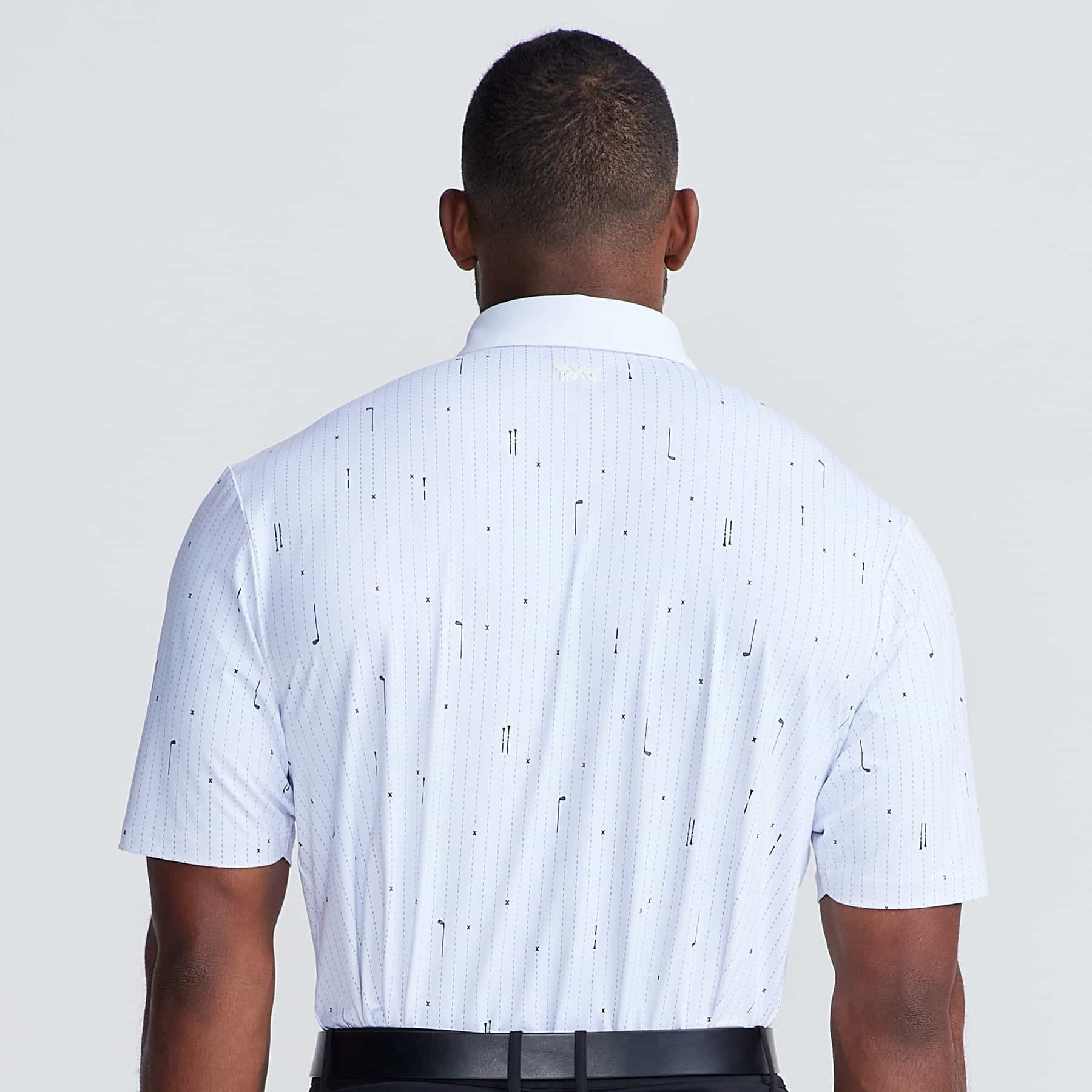 PXG Men's AF SS Golf Icons White Polo