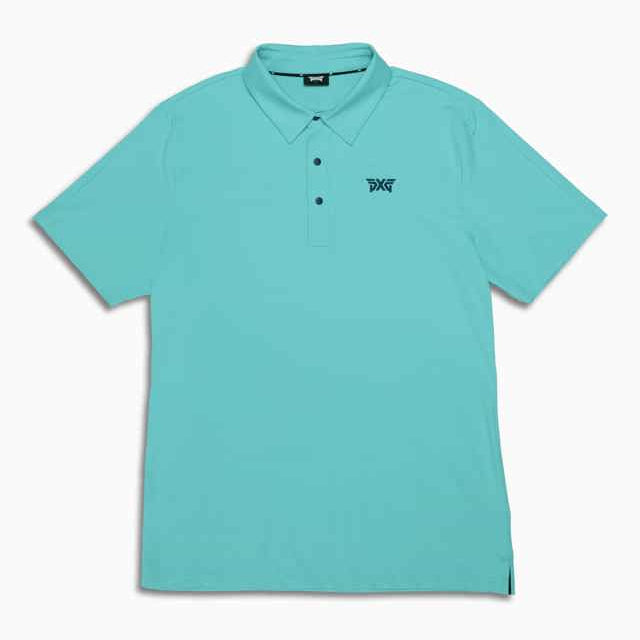PXG Men's AF Perforated Panel Dark Azure Polo