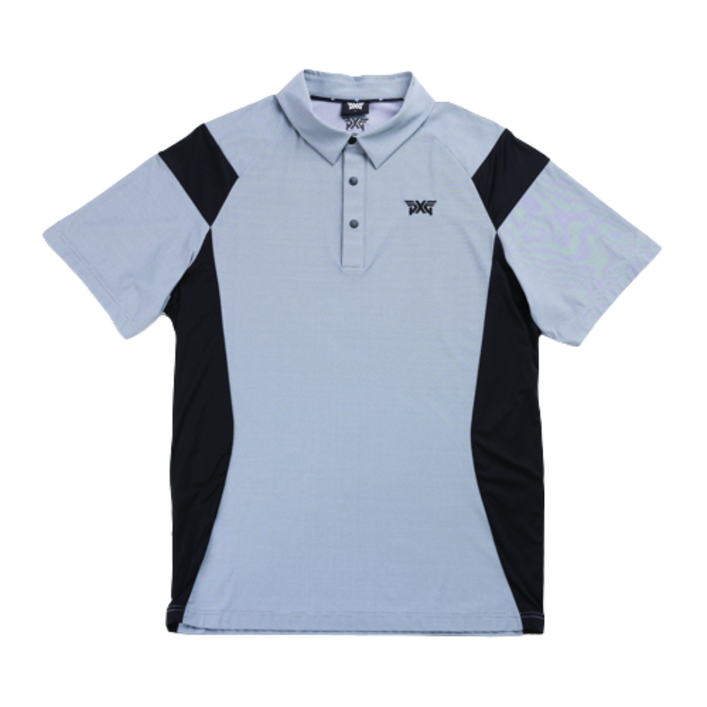 PXG Men's AF Contour Paneled Grey Polo
