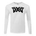 PXG Men's LS Standard Logo T Shirt White
