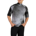 Men's Smoking Hot Print SS Mock Neck Gray - PXG MEXICO