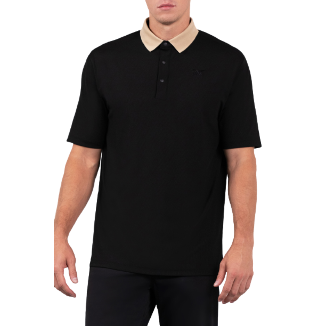 PXG Men's SS Collar Black Polo / M