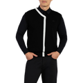 Men's Cashmere Vest Black & White - PXG MEXICO