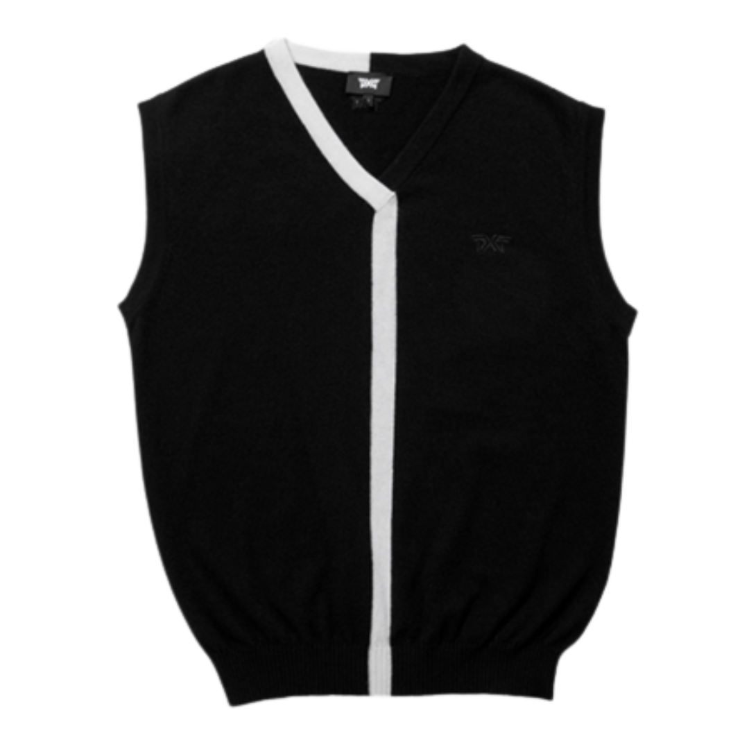 Men's Cashmere Vest Black & White - PXG MEXICO