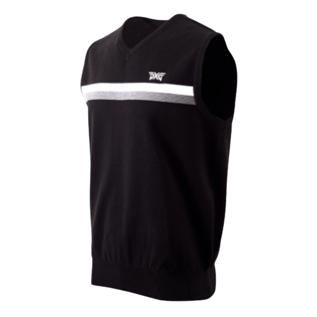 Men's Field Sweater Vest Black - PXG MEXICO