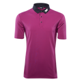 PXG Men's Black Collar Royal Plum Polo