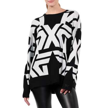 Black sweater graphic hotsell