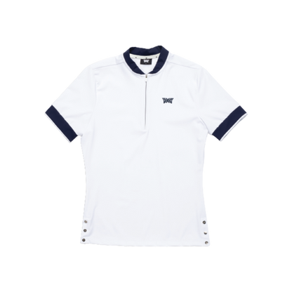 PXG Women's Zip White/Blue Polo