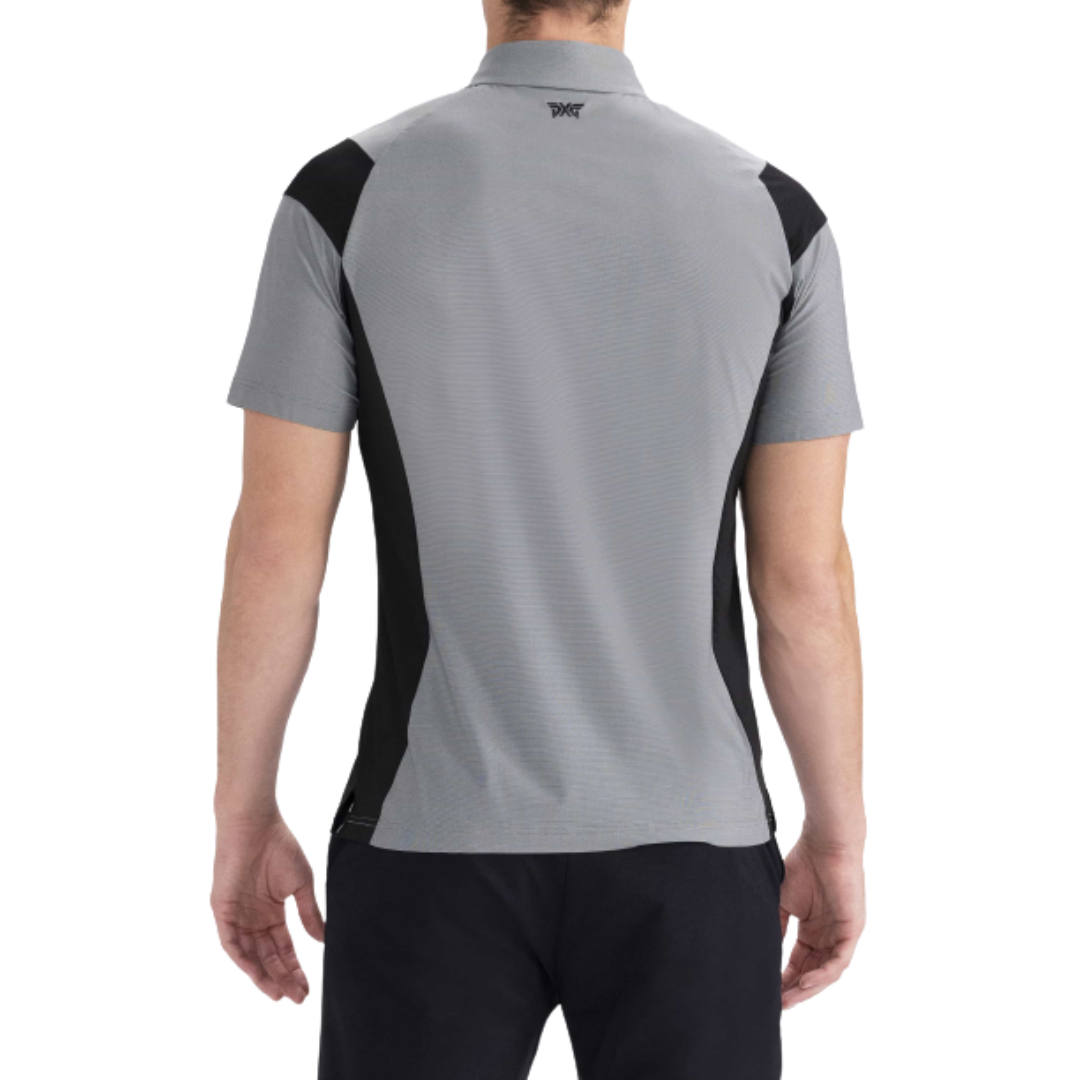 PXG Men's AF Contour Paneled Grey Polo